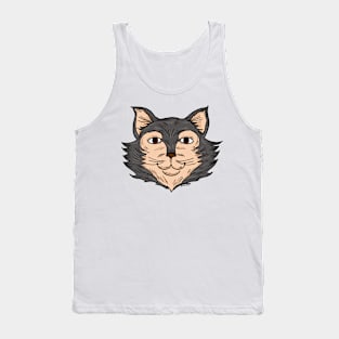 Cat Kitty Animal Face Tank Top